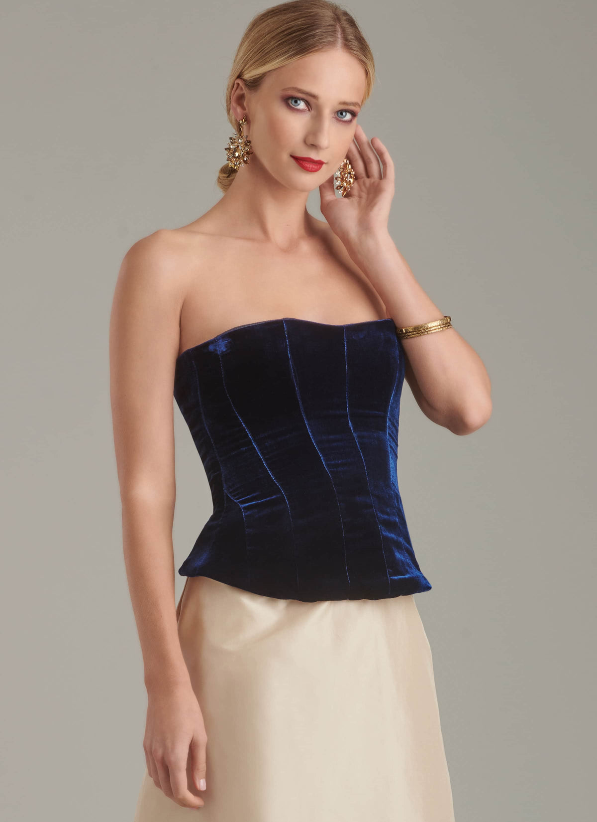 Simplicity Misses Corsets and Sash Sewing Pattern S9880 A (6-8-10-12-14-16)