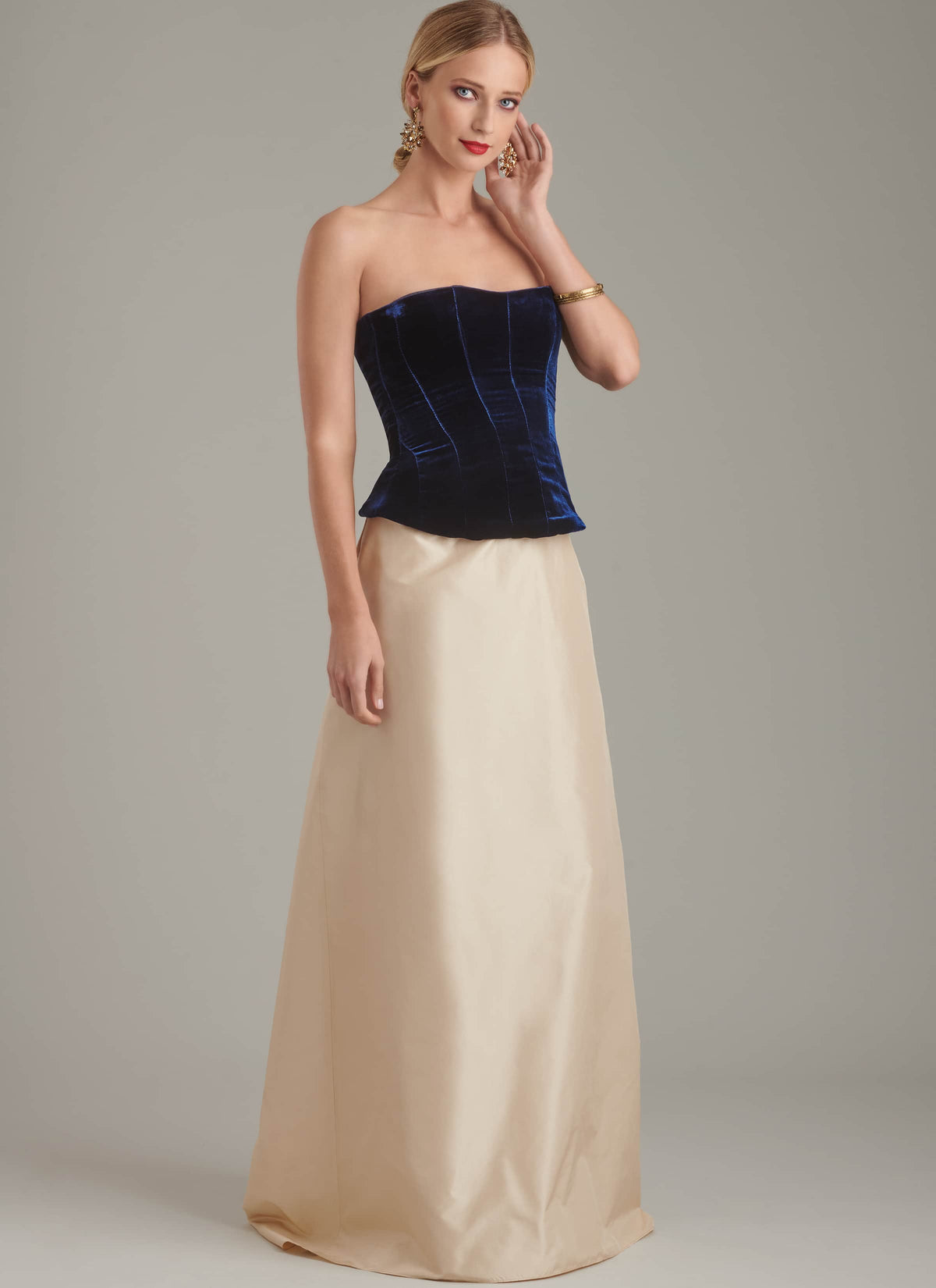 Simplicity Misses Corsets and Sash Sewing Pattern S9880 A (6-8-10-12-14-16)