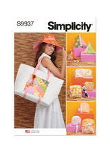 Simplicity Hat, Tote Bag and Zipper Cases Sewing Pattern S9937 A (ALL SIZES)