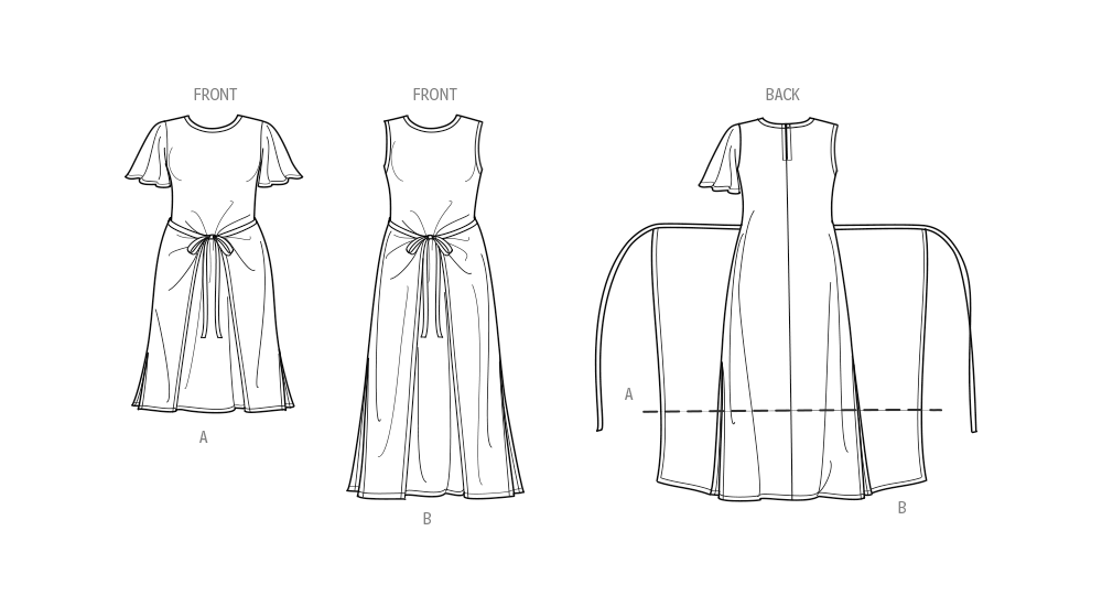 Simplicity Women's Knit Dress Sewing Pattern with Variations S9948