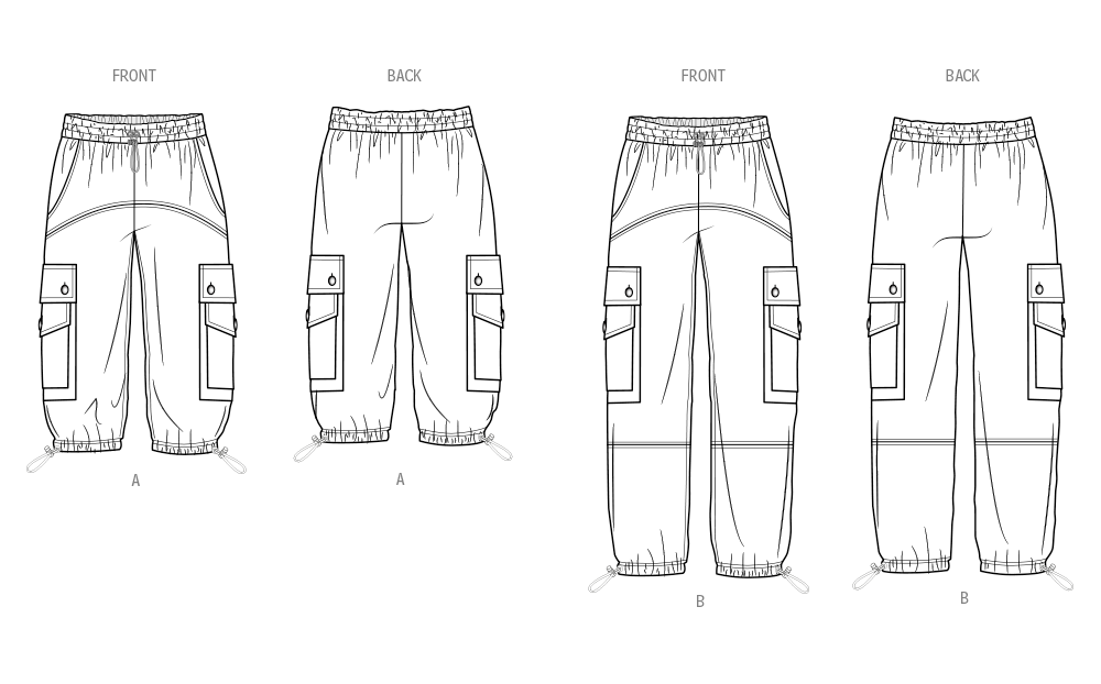 Simplicity Unisex Cargo Pants Sewing Pattern Guide S9959A