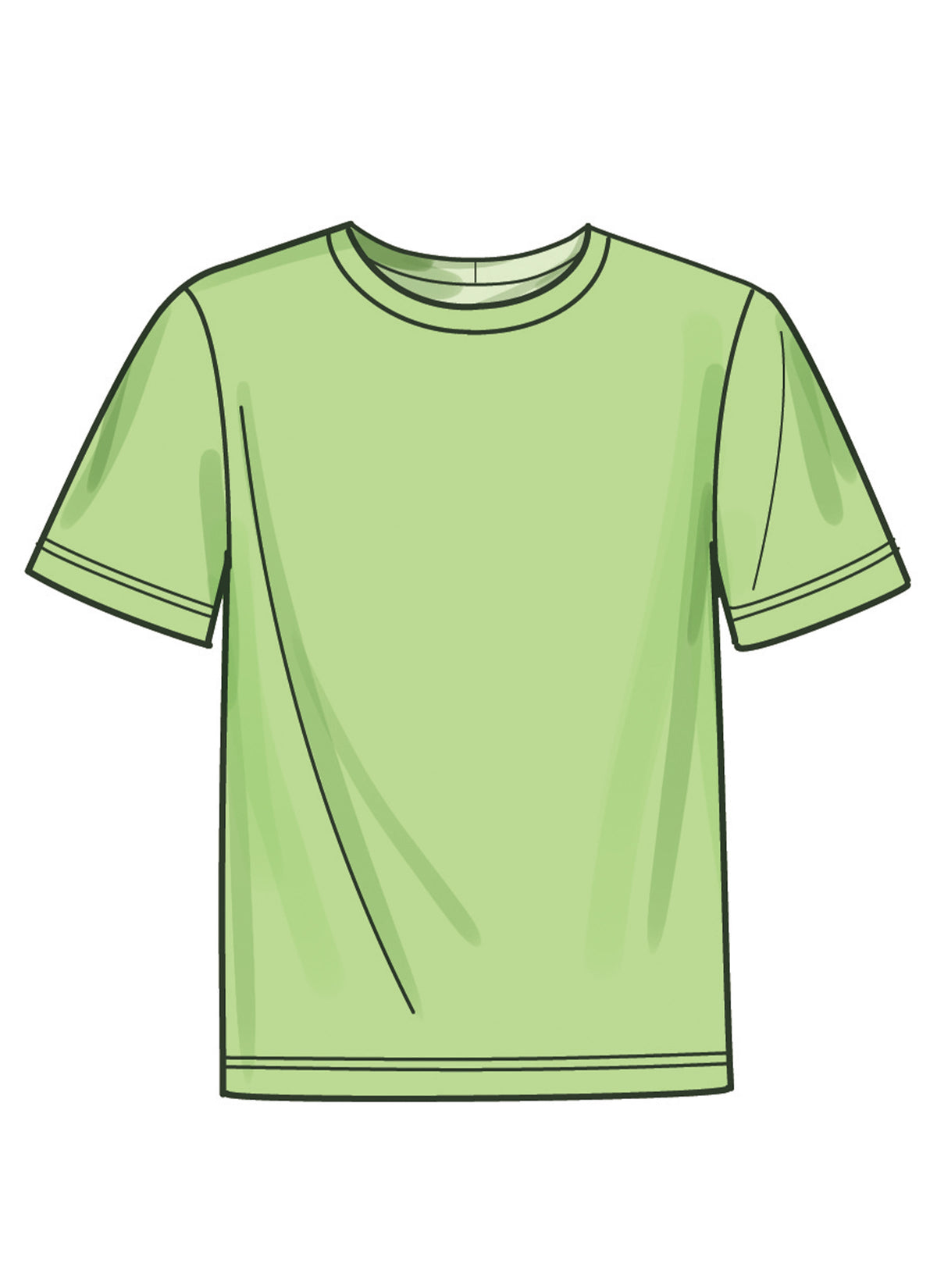 Simplicity Men's Knit T-Shirt, Shirt and Shorts Sewing Pattern S9960