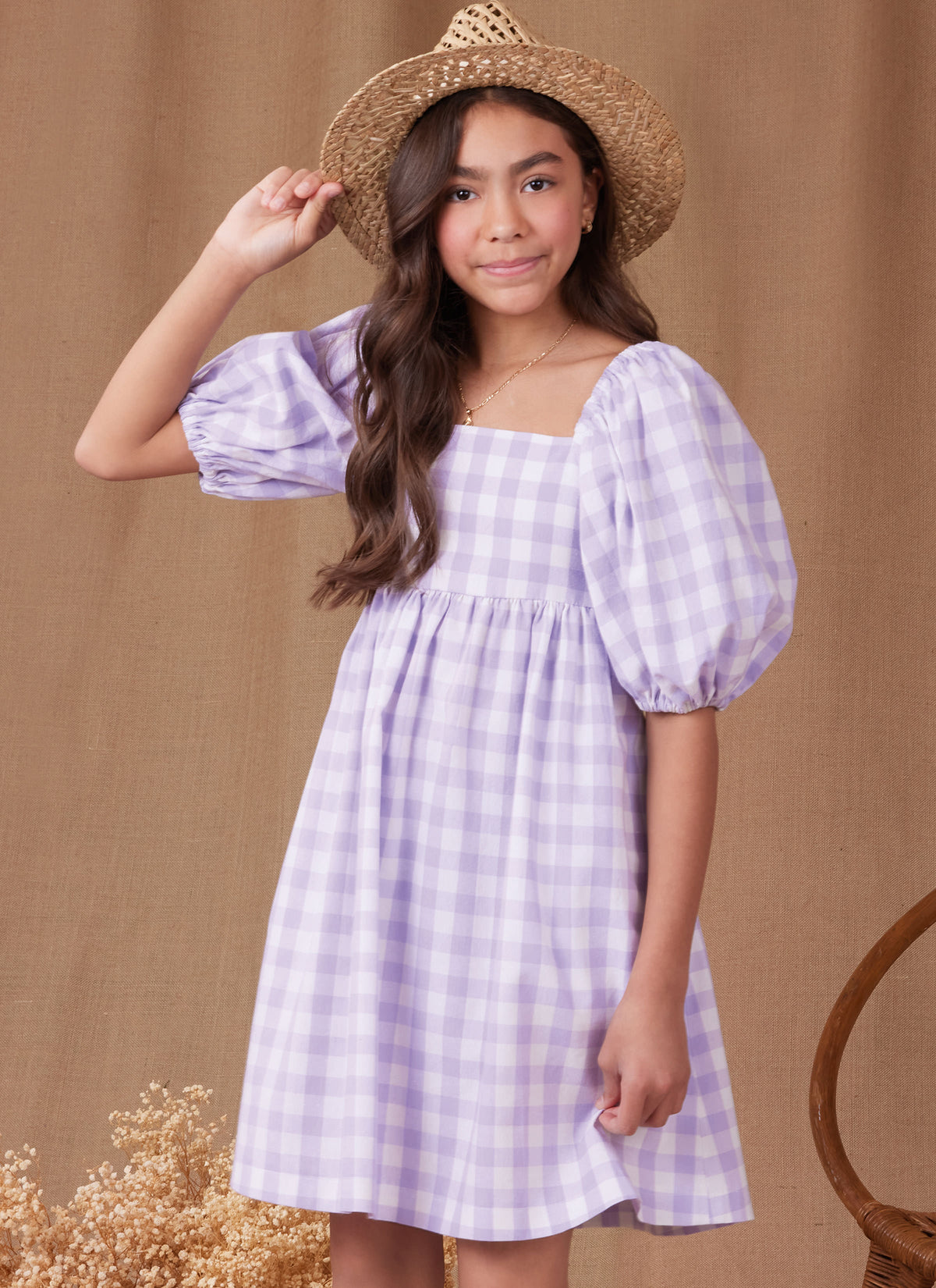Simplicity Girls' Dress with Back Bodice & Length Variations Pattern S9964A