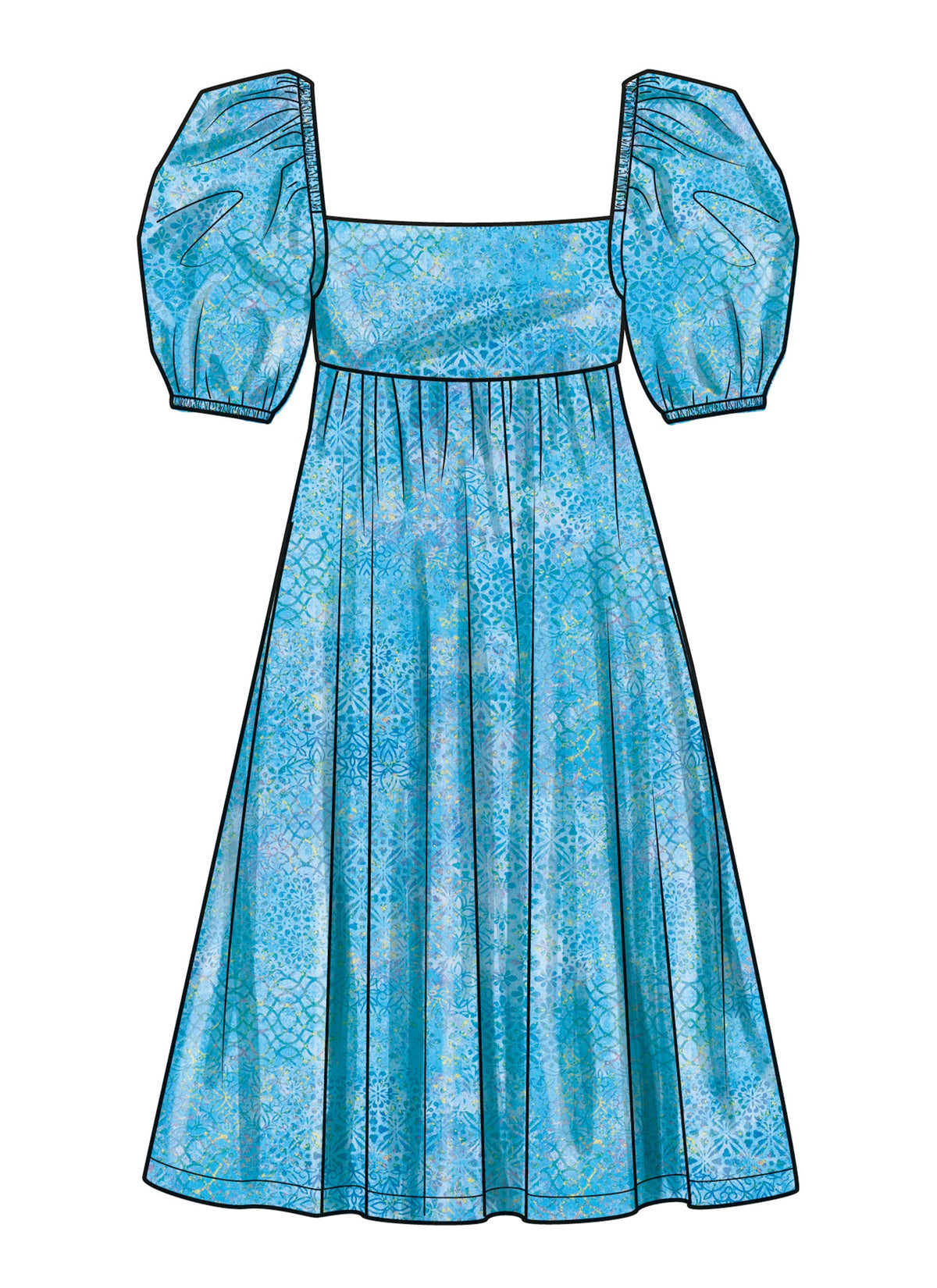 Simplicity Girls' Dress with Back Bodice & Length Variations Pattern S9964A