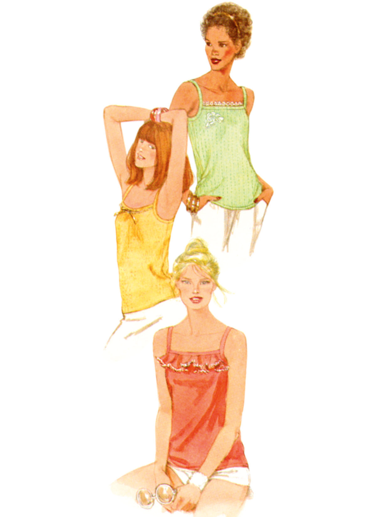 Simplicity Misses Pullover Knit Tops Sewing Pattern S9967A