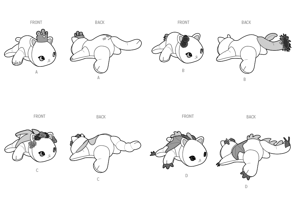Simplicity Plush Kitties Sewing Pattern by Carla Reiss Design S9971OS