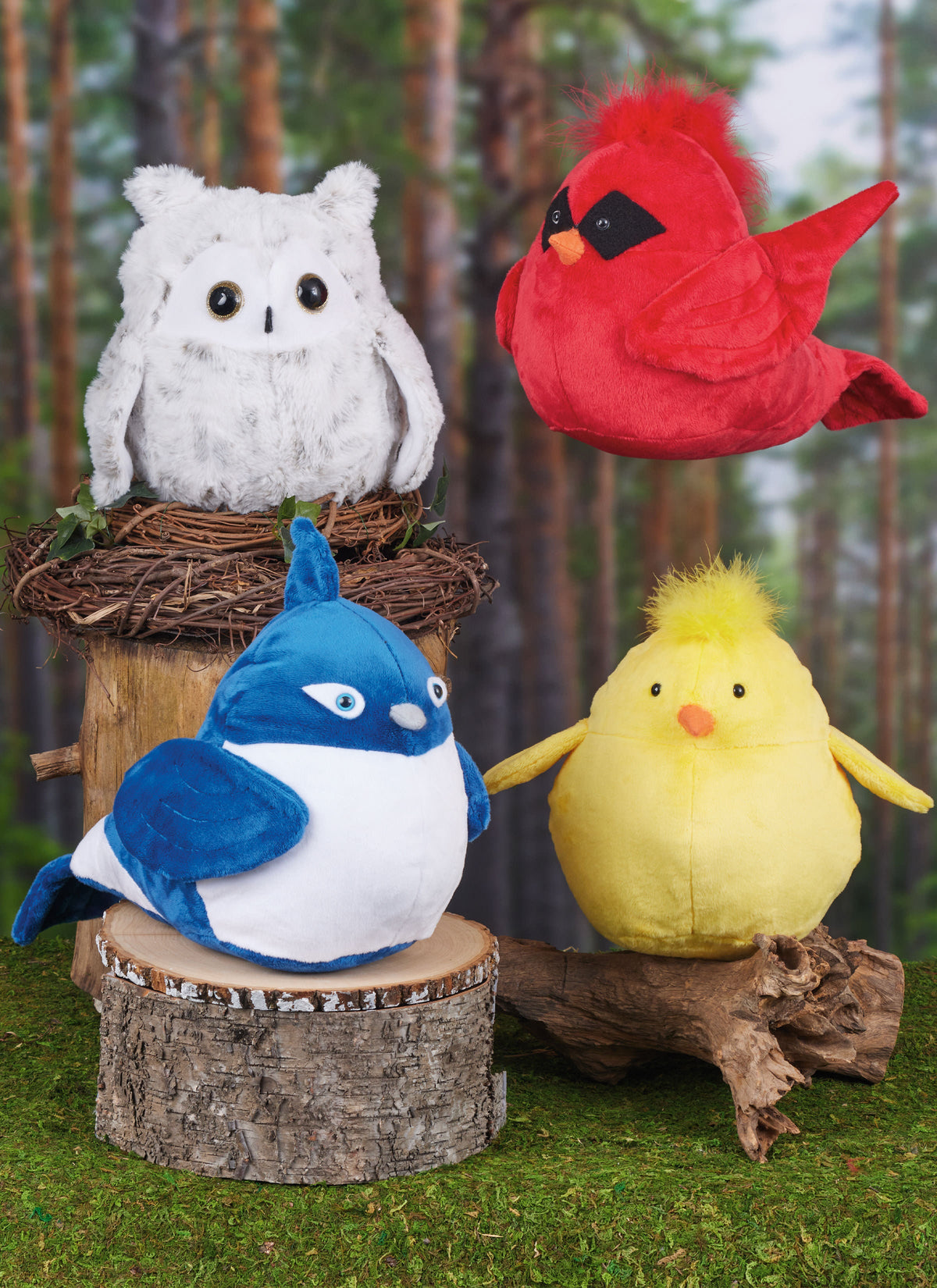 Simplicity Plush Birds Sewing Pattern for Creative Crafting S9972OS