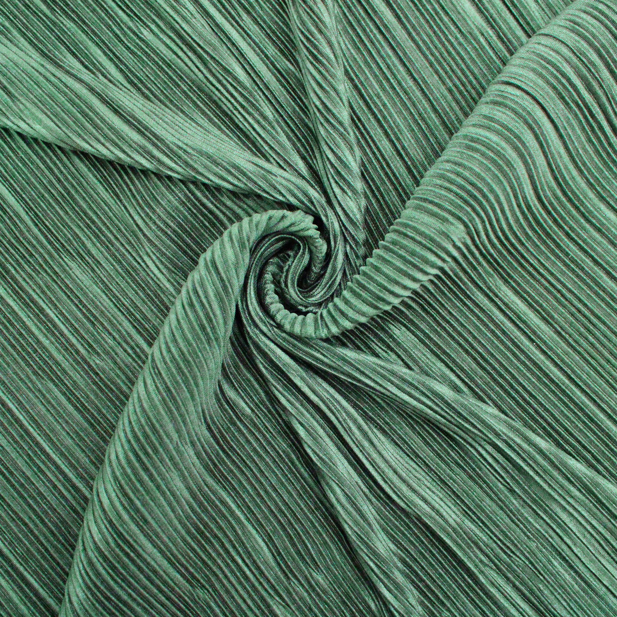 Satin Feel Cloque Crinkled Pleats Plisse Fabric - Bottle