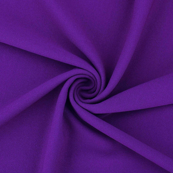 Scuba Crepe Stretch Jersey  - Purple