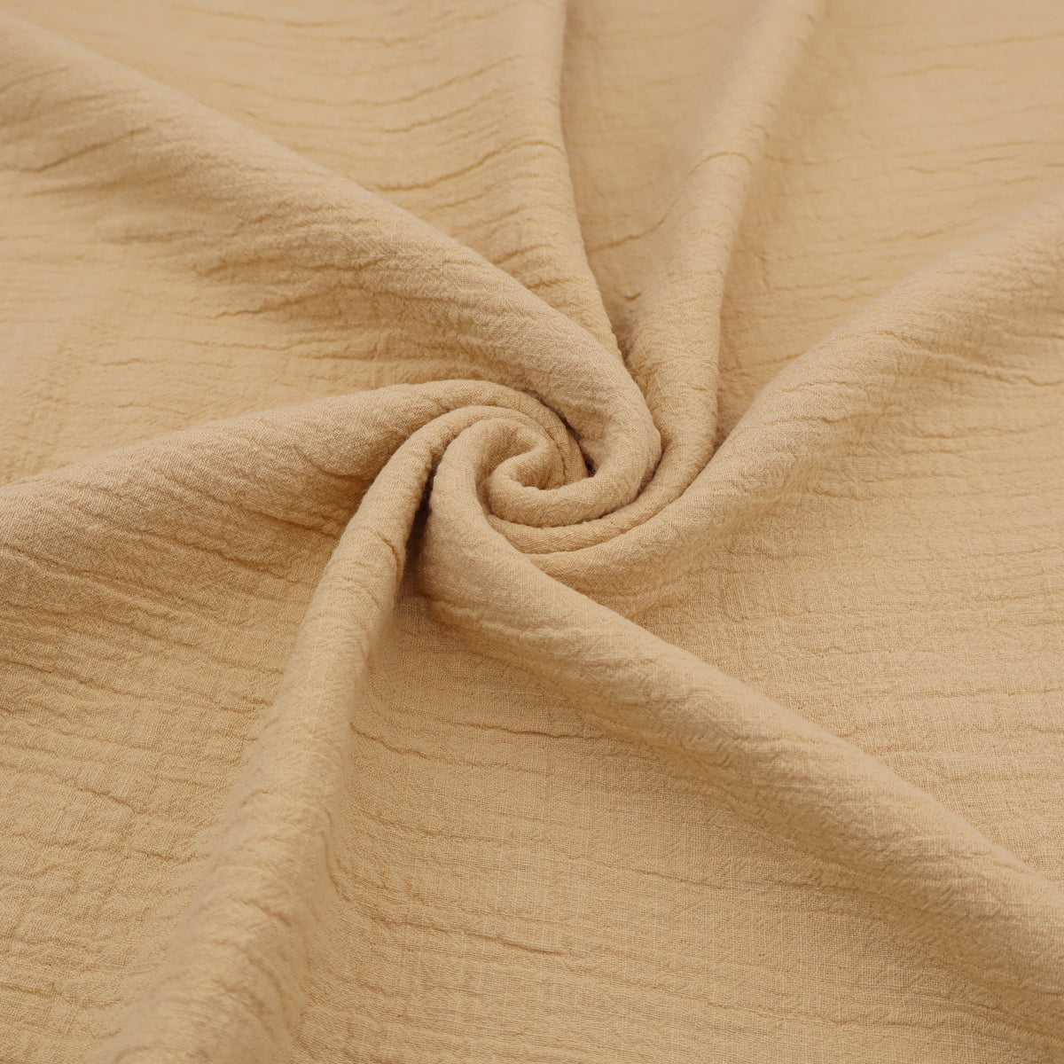 Slubbed Cotton Textured Double Gauze Dressmaking Fabric - Corn Yellow