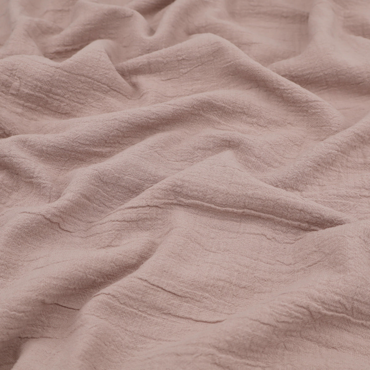 Slubbed Cotton Textured Double Gauze Dressmaking Fabric - Sand