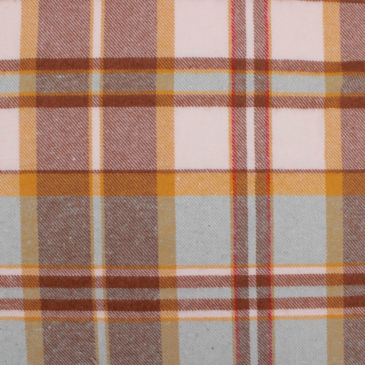 Brown Ivory Plaid