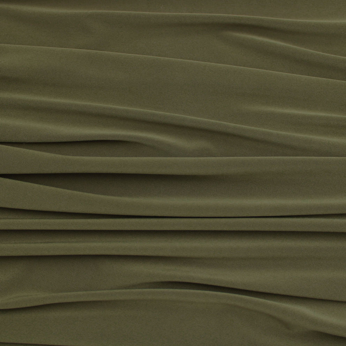 Soft Touch Elastane Dressmaking Fabric- Deep Olive