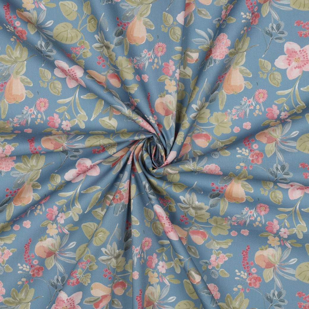 Dusty Blue Floral