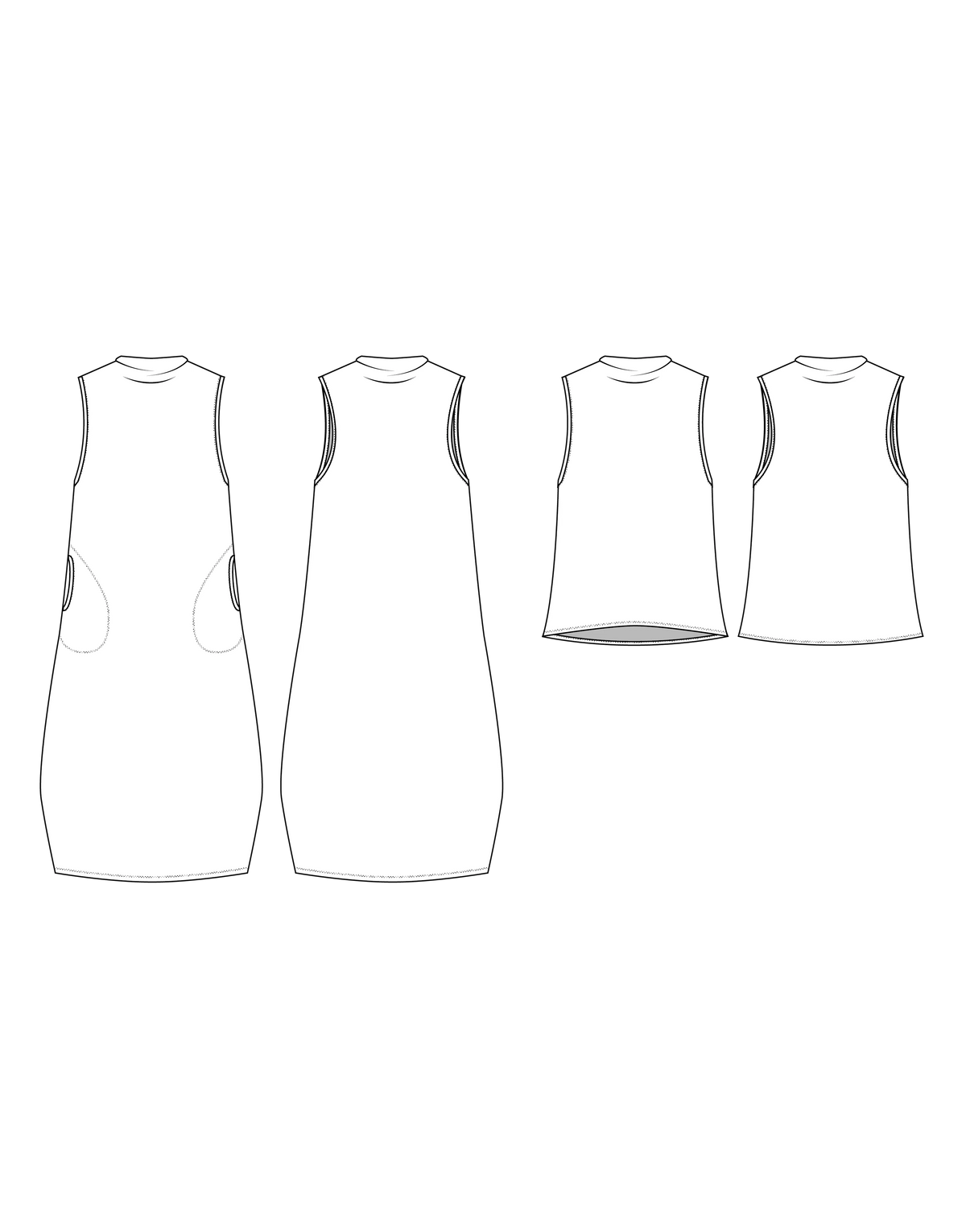 Dew Top and Dress Sewing Pattern - By Friday Pattern Company