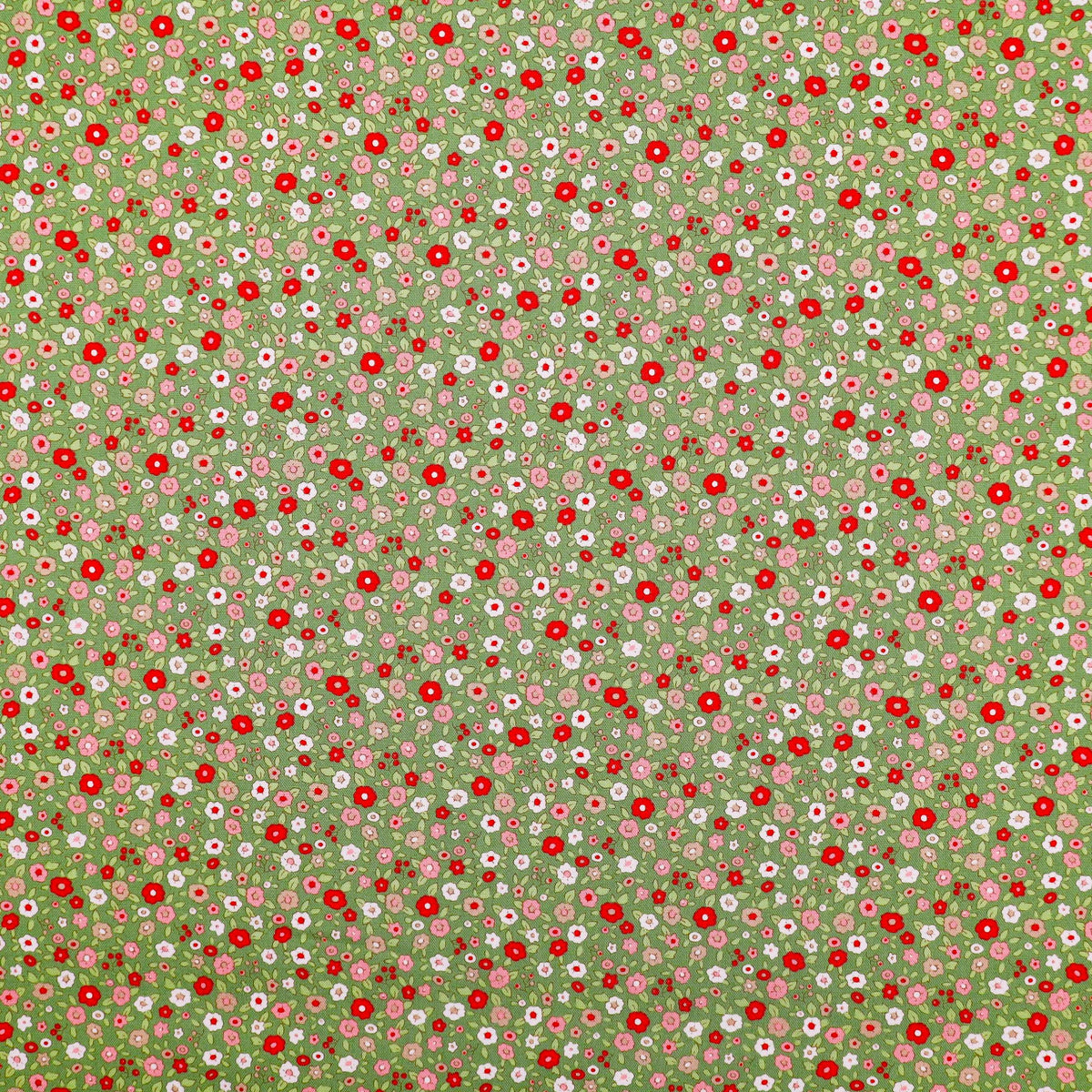 Tilda Evie Creating Memories 100% Cotton Patchwork & Quilting Fabric - Green