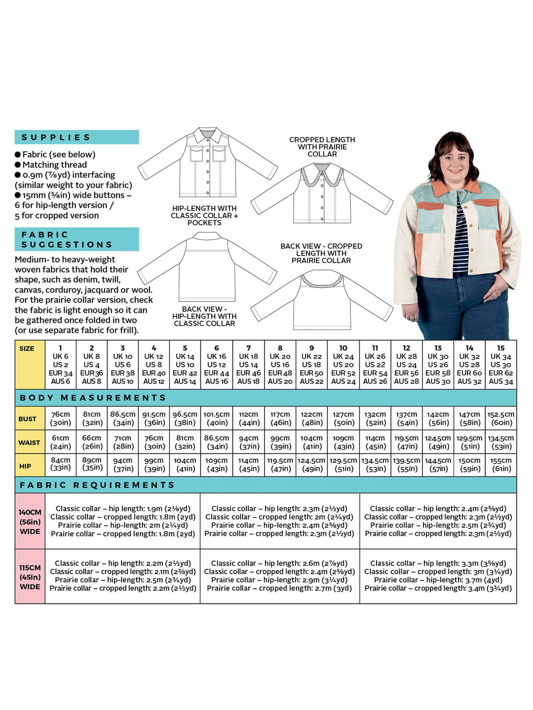 Sonny Jacket Sewing Pattern - By Tilly and the Buttons