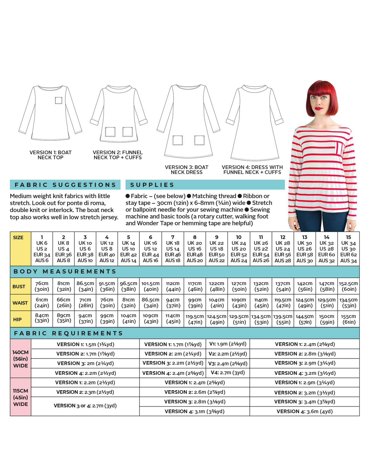 Coco Top and Dress Sewing Pattern - By Tilly and the Buttons
