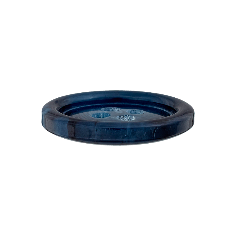 Prym Union Knopf Poly-Button 4 Hole 15mm Navy - Pack of 4