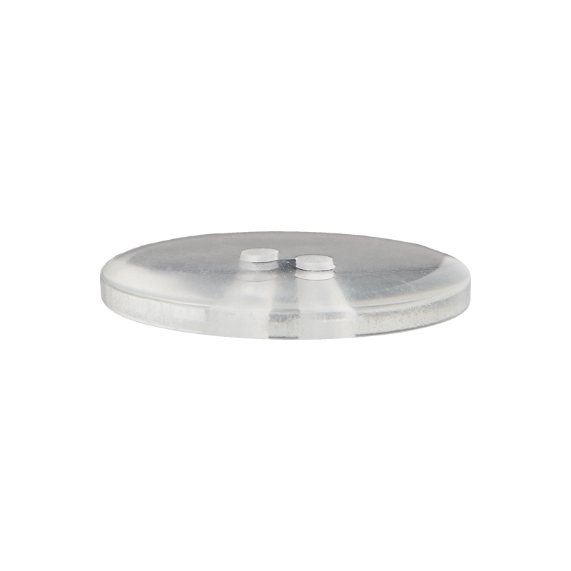 Prym Union Knopf Poly-Button 2 Hole 12mm Transparent - Pack of 5