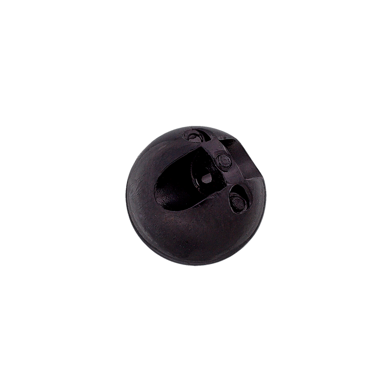 Prym Union Knopf Poly-Button Shank 10mm Black - Pack of 5