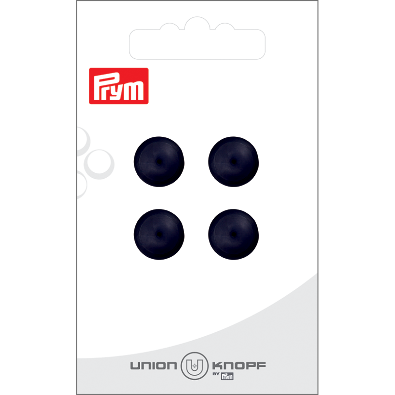 Prym Union Knopf Poly-Button Shank 12mm Navy - Pack of 4
