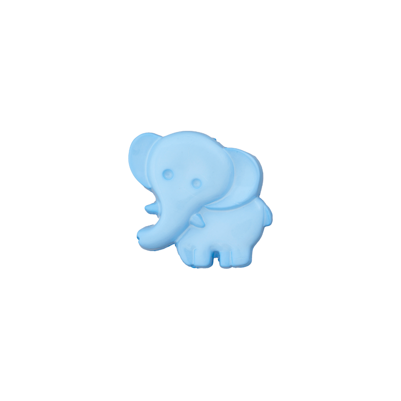 Prym Union Knopf Poly-Button Shank Elephant 19mm L-Blue - Pack of 3