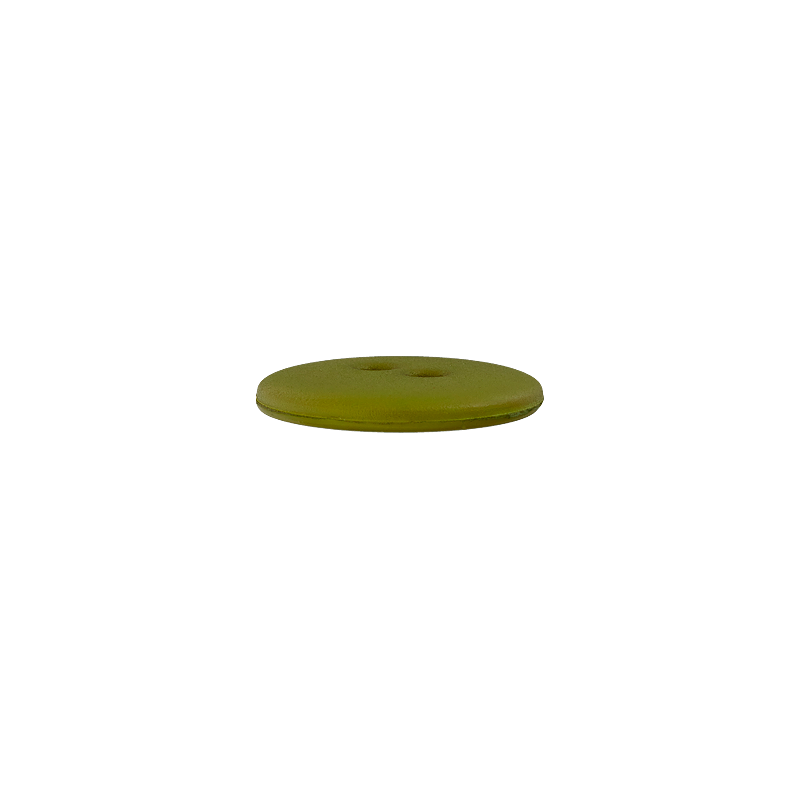Prym Union Knopf Poly-Button 2 Hole 15mm Light Olive - Pack of 4
