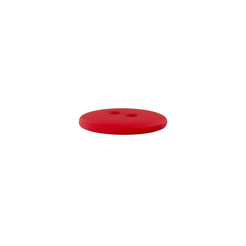 Prym Union Knopf Poly-Button 2 Hole 15mm Red - Pack of 4