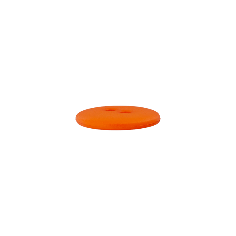 Prym Union Knopf Poly-Button 2 Hole 18mm Orange - Pack of 3
