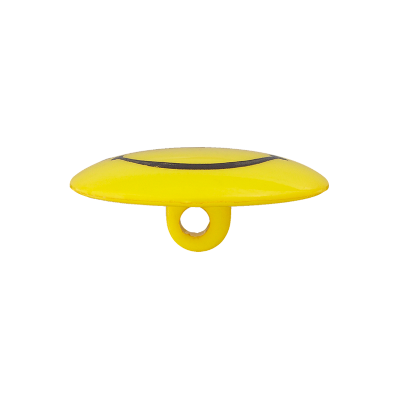 Prym Union Knopf Poly-Button Shank Smiley 15mm Yellow - Pack of 3