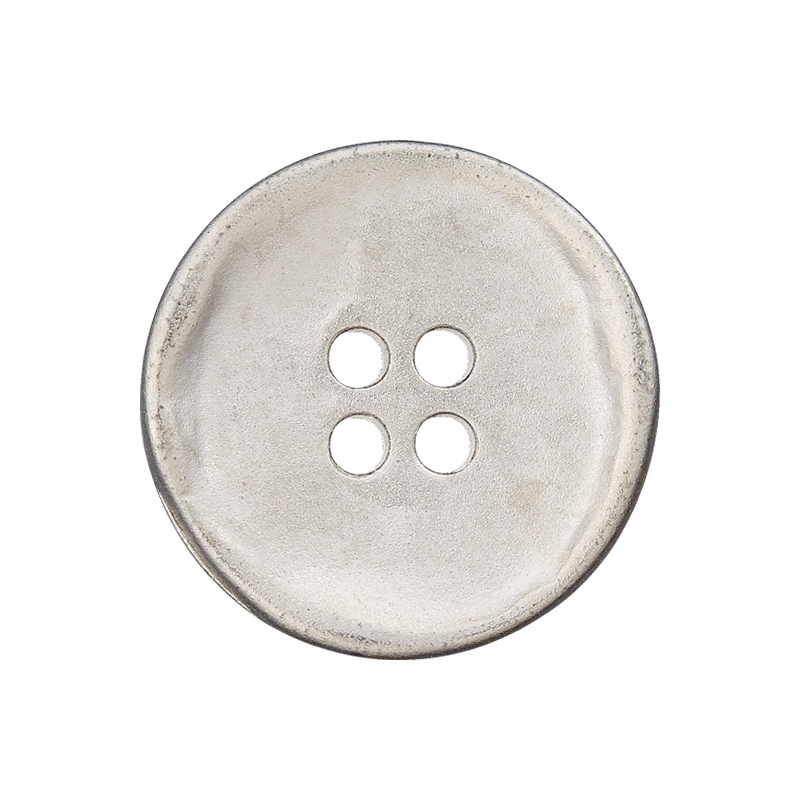 Prym Union Knopf Metal Button Shank 20mm Silver Matt - Pack of 2