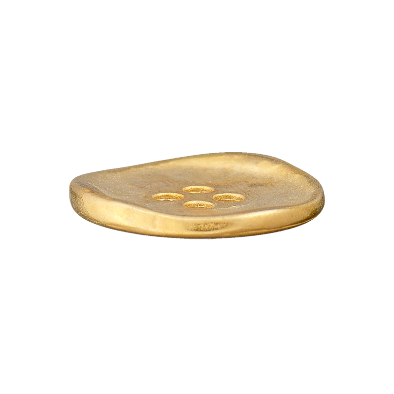 Prym Union Knopf Metal Button Shank 20mm Gold Matt - Pack of 2