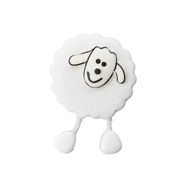 Prym Union Knopf Poly-Button Shank Sheep 18mm White - Pack of 2