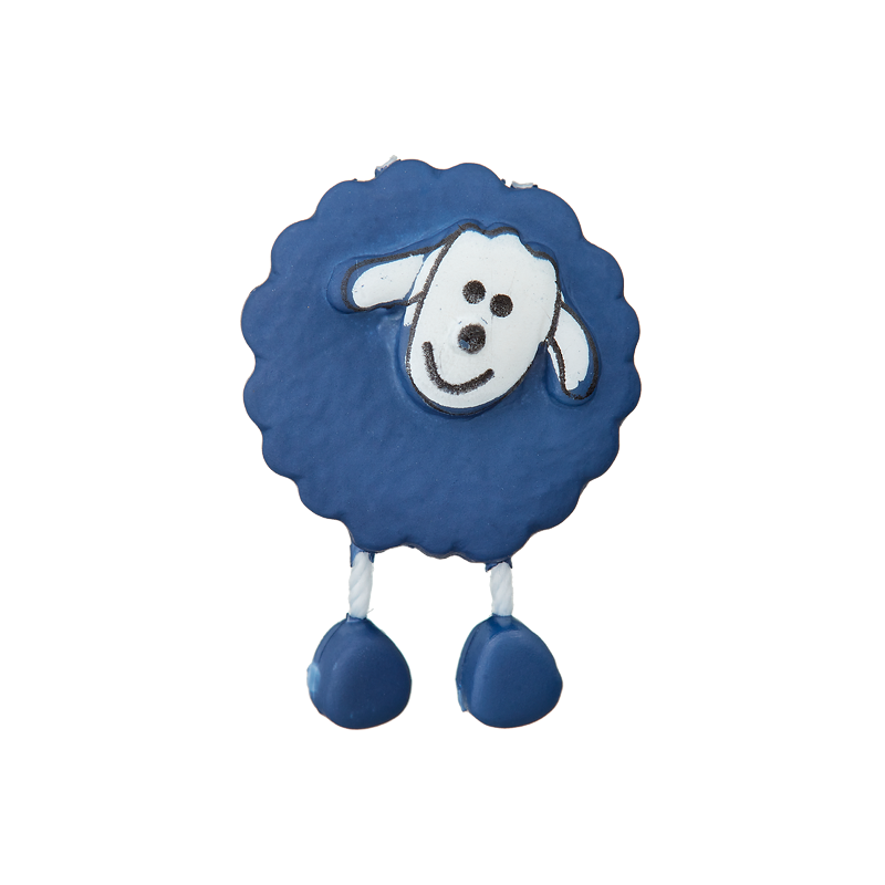 Prym Union Knopf Poly-Button Shank Sheep 18mm Navy - Pack of 2