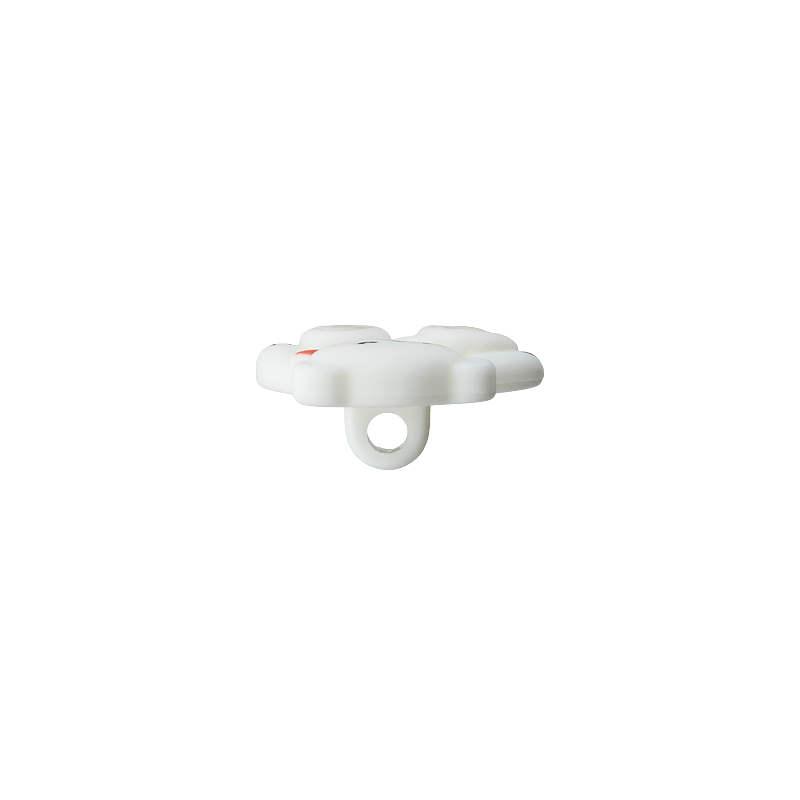 Prym Union Knopf Poly-Button Shank Bear 19mm White - Pack of 2
