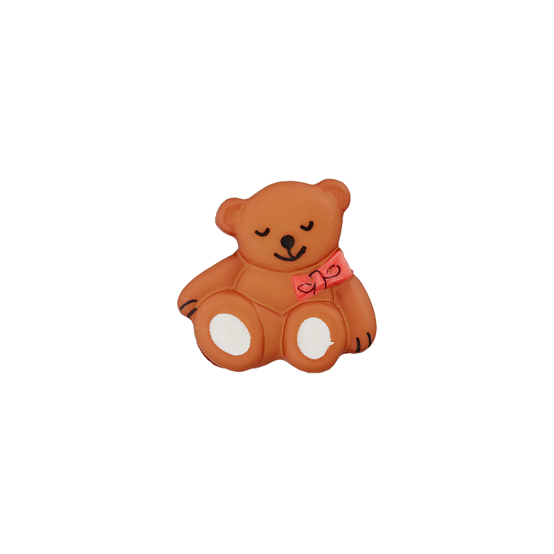 Prym Union Knopf Poly-Button Shank Bear 19mm Beige - Pack of 2