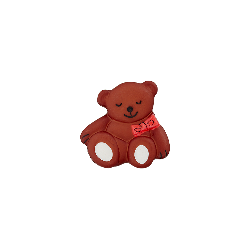 Prym Union Knopf Poly-Button Shank Bear 19mm M-Brown - Pack of 2