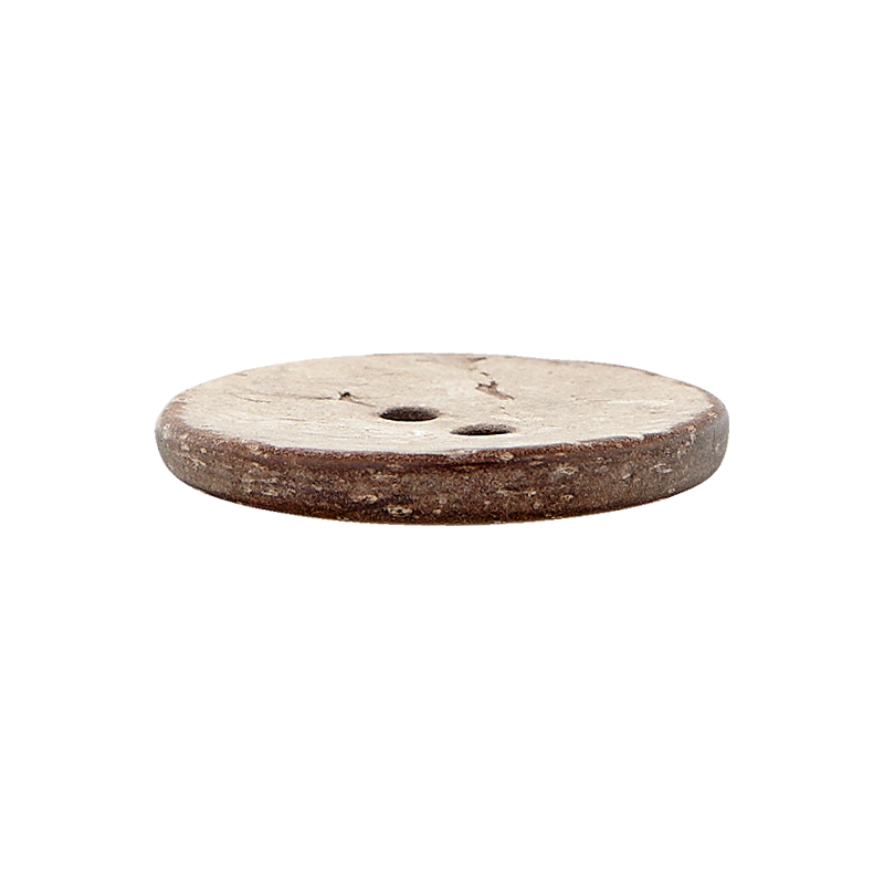 Prym Union Knopf Coconut Button 2 Hole 30mm L-Brown - Pack of 1