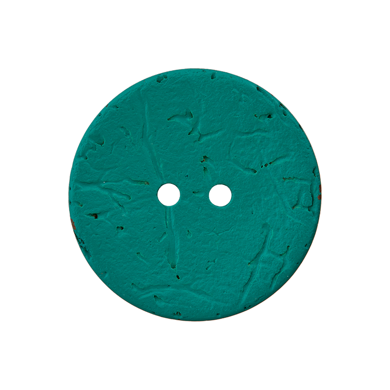 Prym Union Knopf Coconut Button 2 Hole 30mm D-Green - Pack of 1