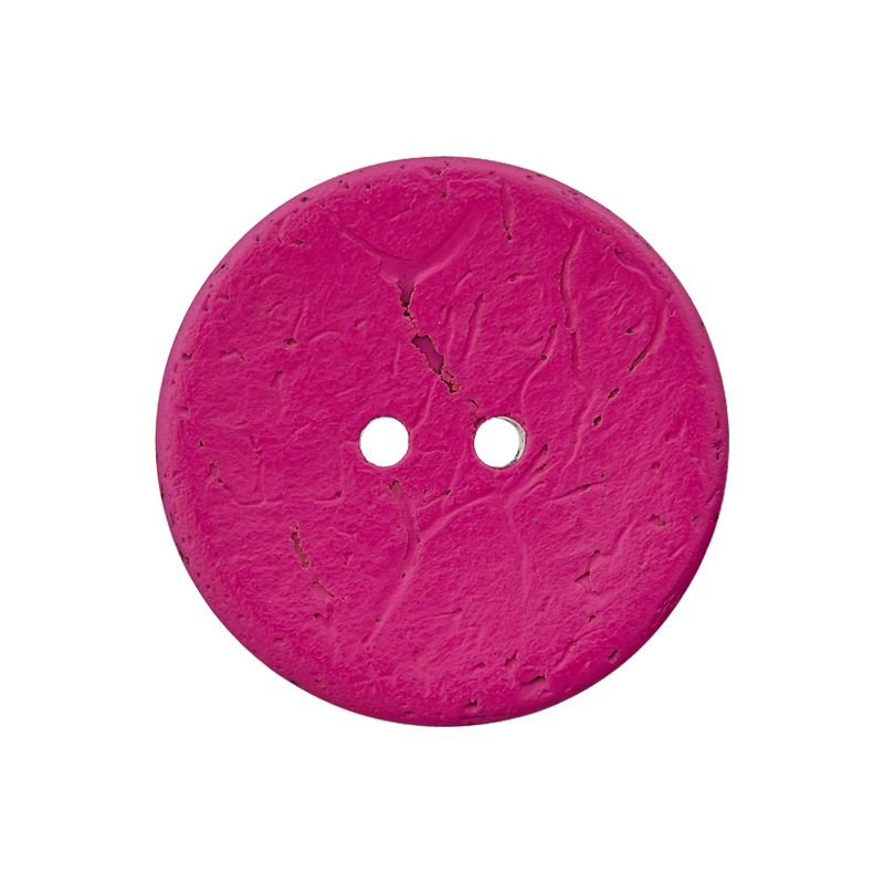 Prym Union Knopf Coconut Button 2 Hole 30mm Pink - Pack of 1