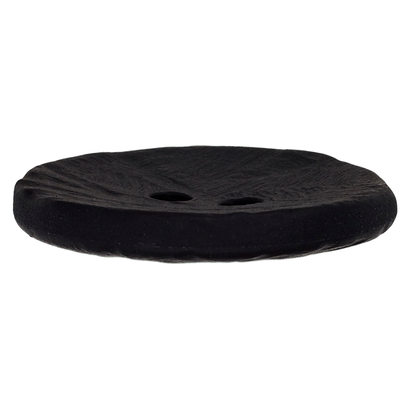 Prym Union Knopf Poly-Button 2 Hole 40mm Black - Pack of 1