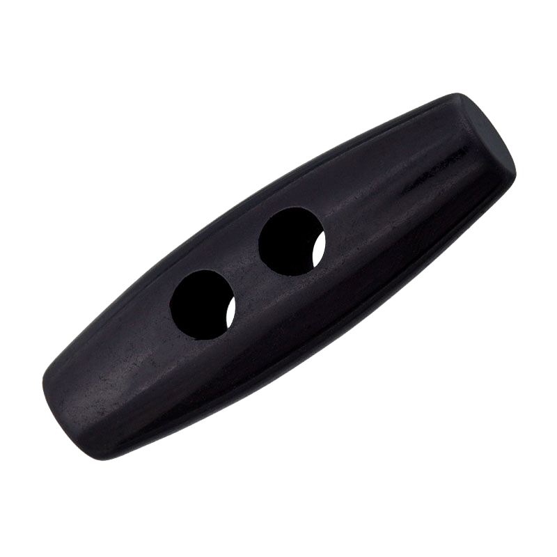 Prym Union Knopf Poly-Button 2 Hole 30mm Black - Pack of 1