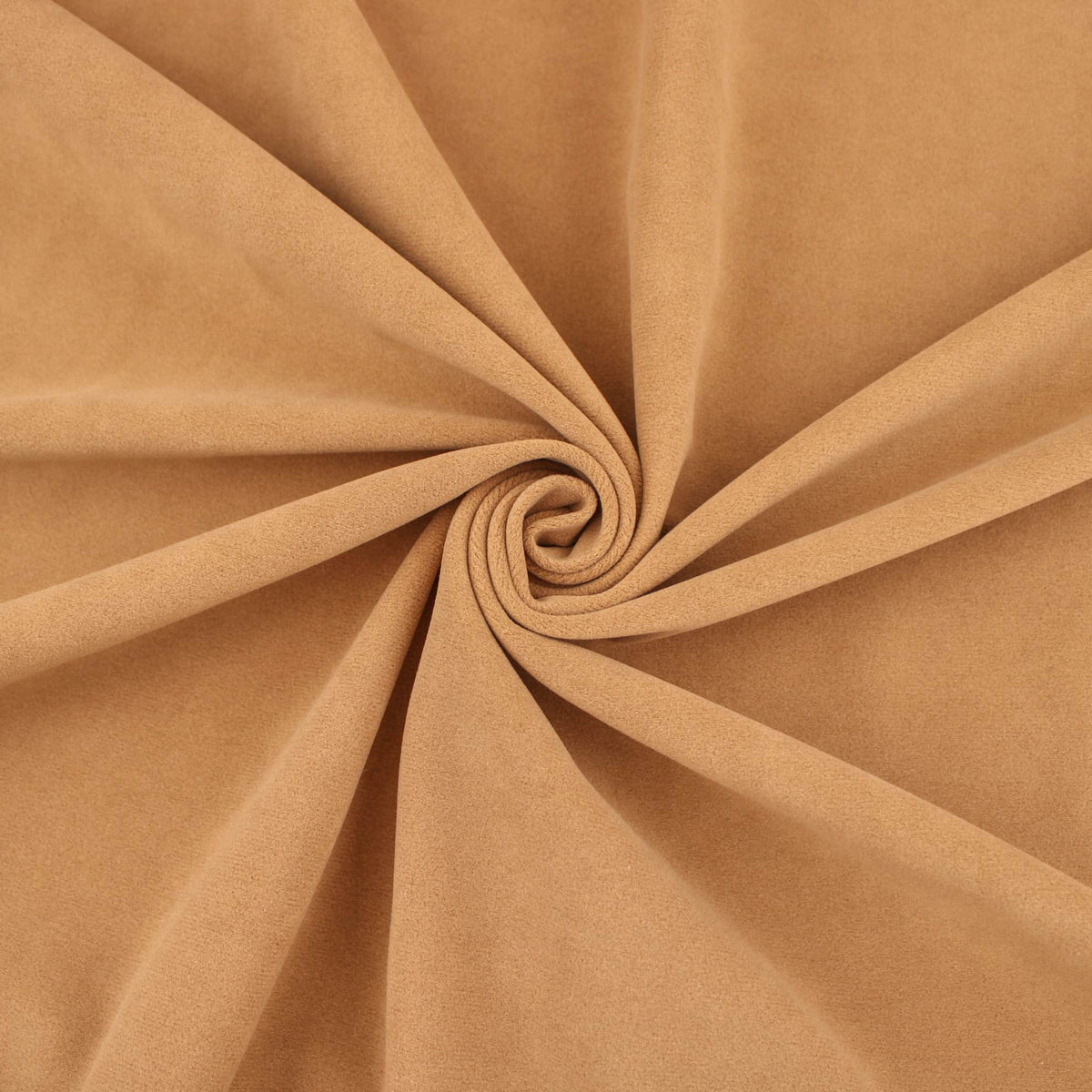 Upholstery Furnishing Fabric - Chenille Feel Velvet Suede Brown