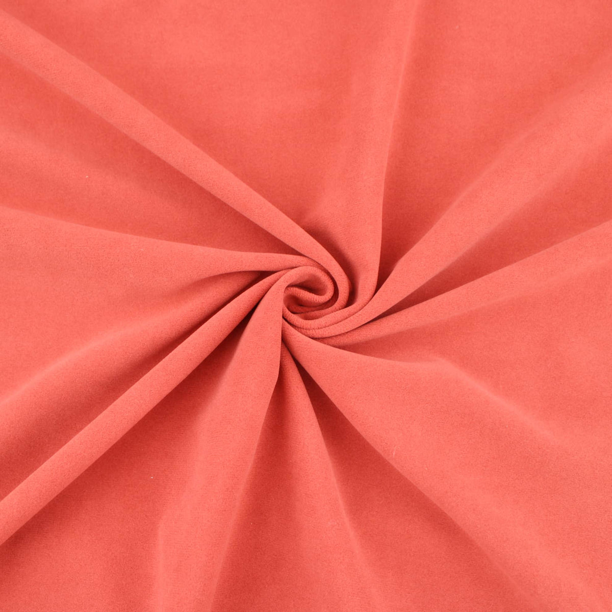 Upholstery Furnishing Fabric - Chenille Feel Velvet Suede Red