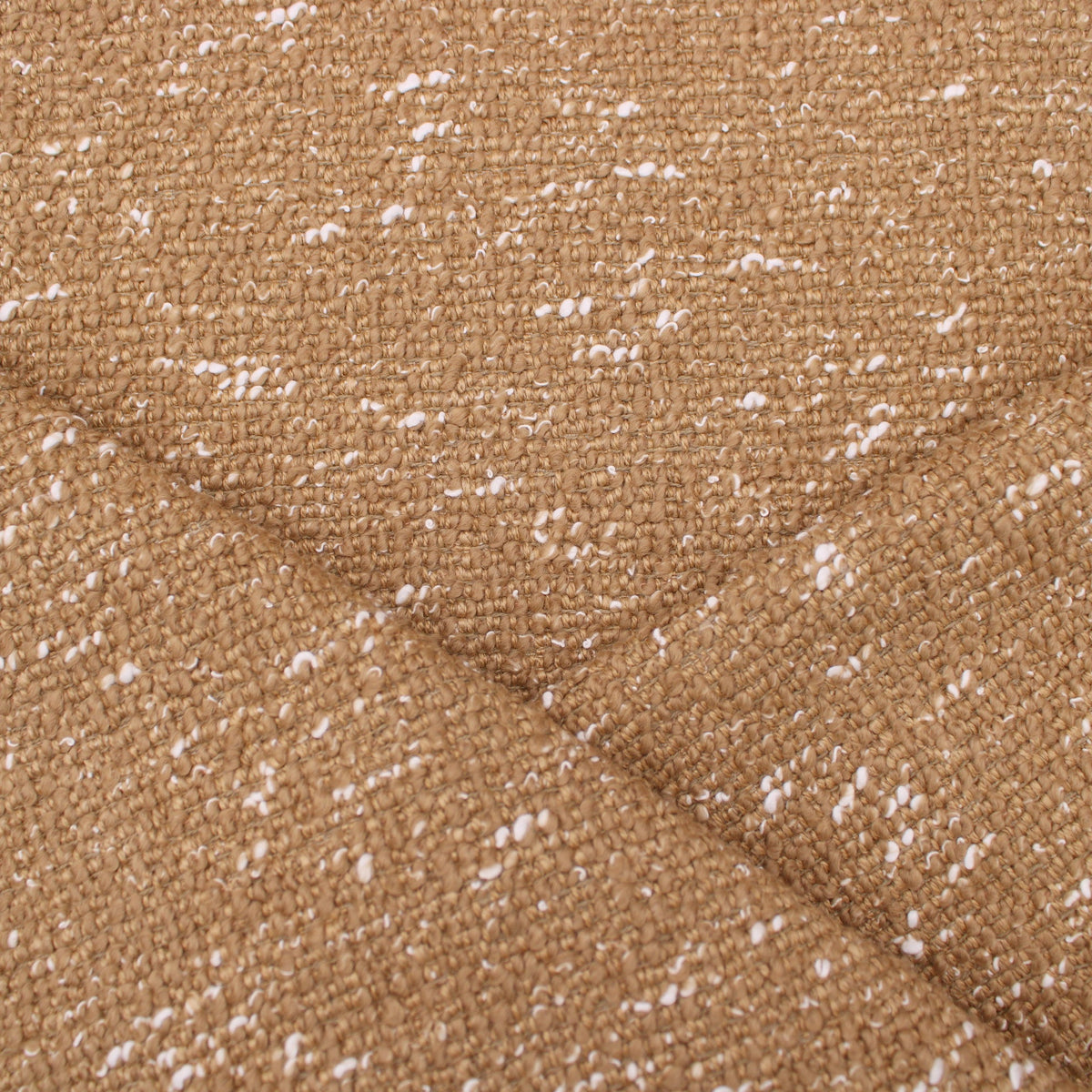 Chunky Tweddy Boucle Weave Beige Ivory