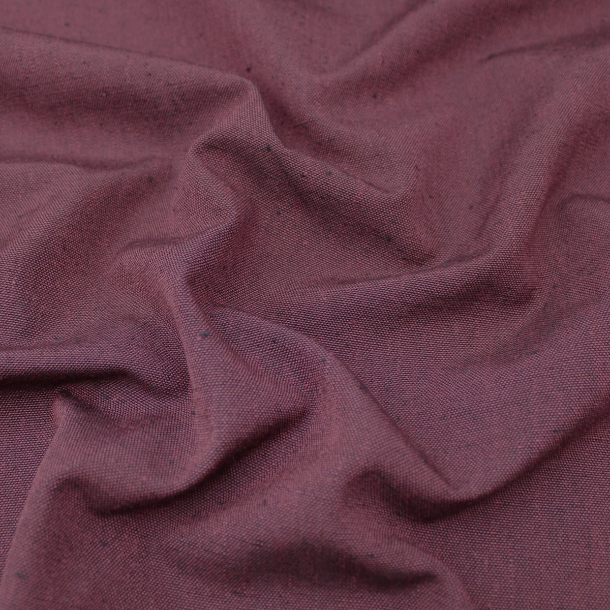 Woven Linen Look Aubergine