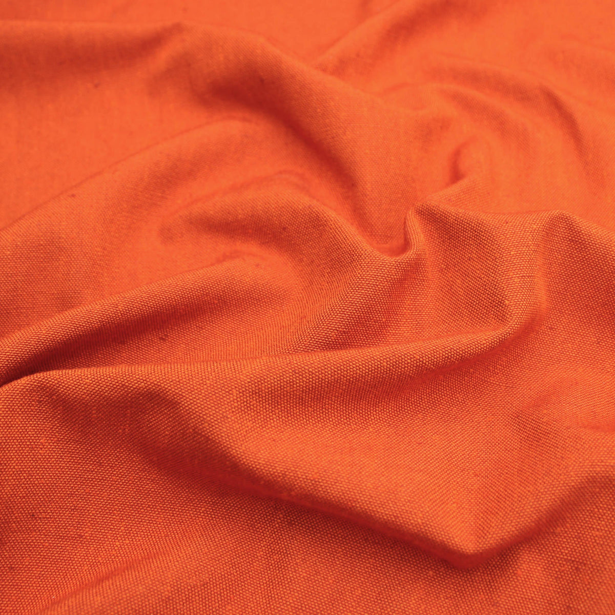 Woven Linen Look Burnt Brick