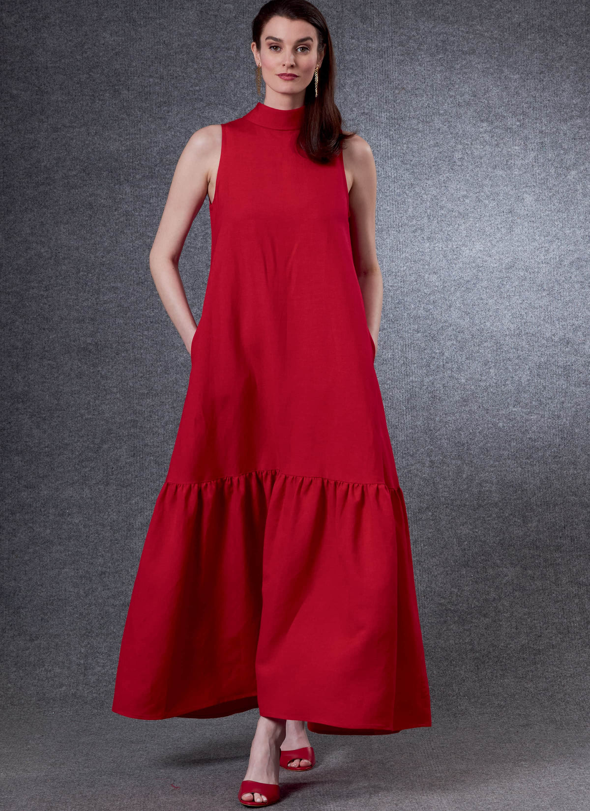 Vogue Misses Dress Misses Sewing Pattern V1802A (XS-S-M-L-XL-XXL)
