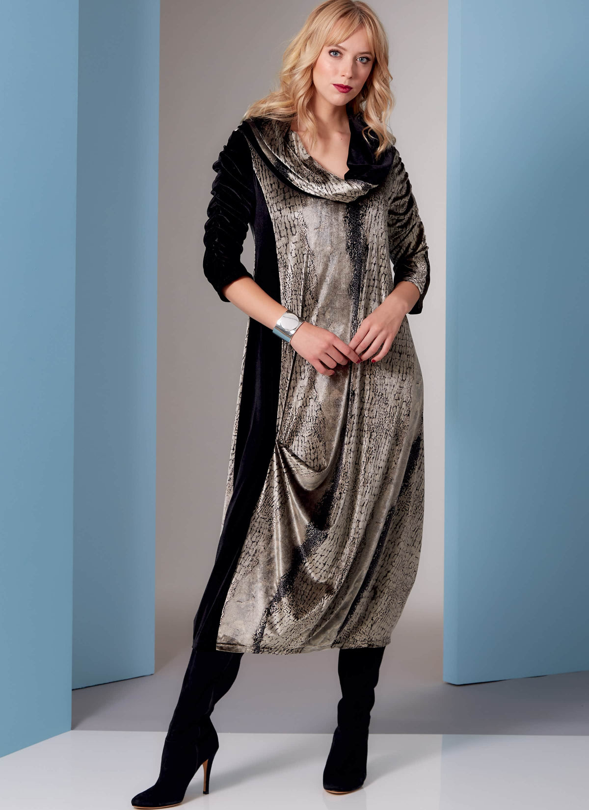 Vogue Misses Dress Tunic Sewing Pattern V1843A (A-B-C-D-E-F-G-H-I-J)